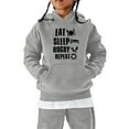 thumbnail image 1 of MEZZALL Chandail en Molleton Décontracté Football à Capuche Vintage Printemps Sports Rétro Enfants Garçons Filles Pull Rugby Coupe Décontractée pour Tout-Petits, Gris, 7-8 Ans, 1 of 3