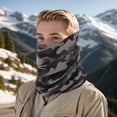 thumbnail image 2 of Unique Bargains 1 Pc Windproof Face Scarf Mask Face Mask for Outdoor Cycling Black Gray, 2 of 6