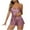 Pink, variant on Dagugfen Womens Pajama Sets 2 Piece Low Cut Camisole Tank Tops and Drawstring Shorts Satin Comfy Sleepwear