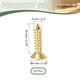 thumbnail image 2 of Tornillos de latón Uxcell, tornillos autoperforantes, cabeza plana de cruz, adecuados para bisagras de puertas, electrónica, muebles M5 x 20 mm 25, 2 of 6