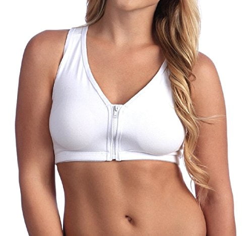 zip front comfort bra