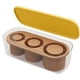 thumbnail image 1 of Silicone Ice Square Tray with Lid for 20-40 Oz Tumblers, 3 Hollow Cylinder Ice Square Molds for Mug, 1 of 5