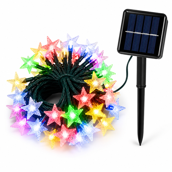 2Pcs Solar Powered String Lights