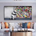thumbnail image 3 of Street Art Graffiti Wall Art Curtain Canvas Painting ,a, 3 of 4