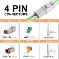 thumbnail image 2 of Conector JRready ST6248 DT 4 Pines Impermeable 10 Juegos, 2 of 6