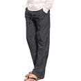 thumbnail image 2 of Pantalons pour Hommes, Mode Été Décontracté Taille Élastique avec Poche, 2 of 5