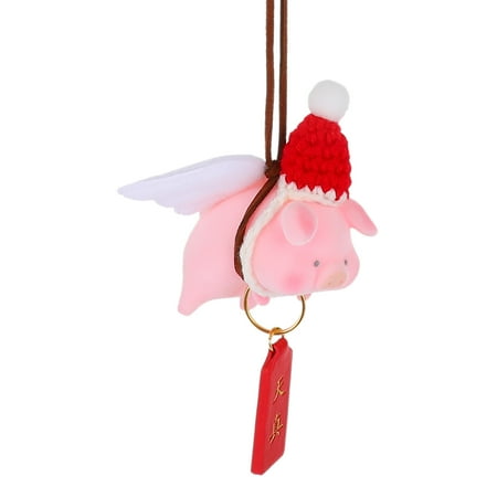 

HOMEMAXS 1 Set Car Rear View Mirror Pendant Piggy Hanging Ornament Car Interior Decor