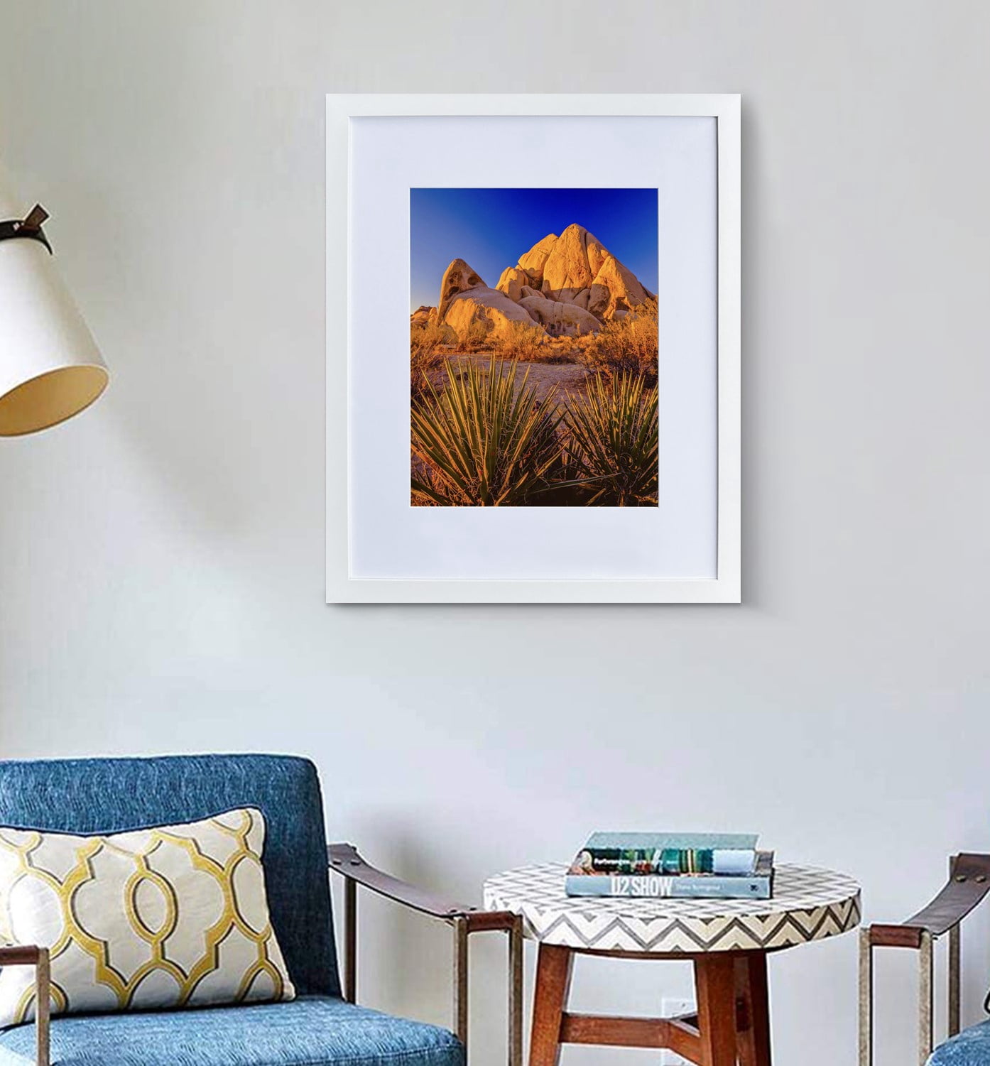 Picture Frame MDF White Frame 16x20" Wall Mount Display, Pack of 2