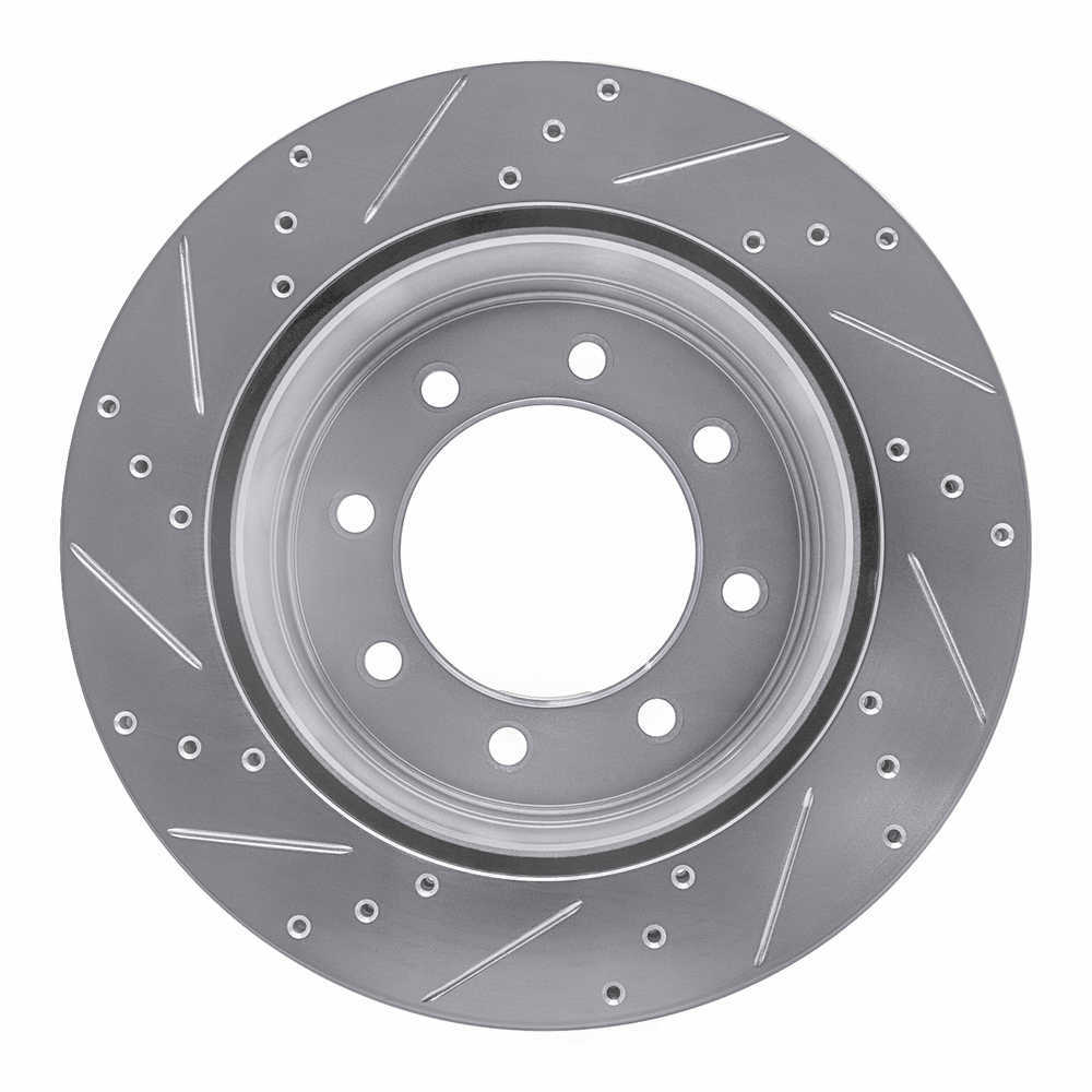 Dynamic Friction Company 631-54227R DFC Brake Rotor - Drilled And Slotted - Silver