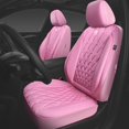 thumbnail image 1 of Fundas para asientos de coche CAR PASS con ribetes de piel lujosa en la parte delantera, x2, 1 of 7