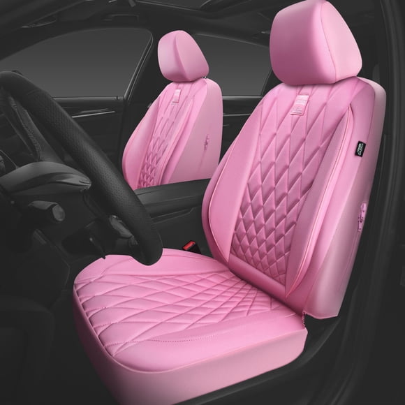 Fundas para asientos de coche CAR PASS con ribetes de piel lujosa en la parte delantera, x2