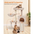 thumbnail image 3 of Cute Cat Tree Kitten Cat Tower for Indoor Cat Condo Sisal Scratching Posts with Jump Platform Cat Furniture Activity Center Play House, 3 of 14