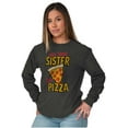 thumbnail image 4 of Will Trade Sister for Pizza Joke Long Sleeve TShirt Men Women Brisco Brands S, 4 of 6
