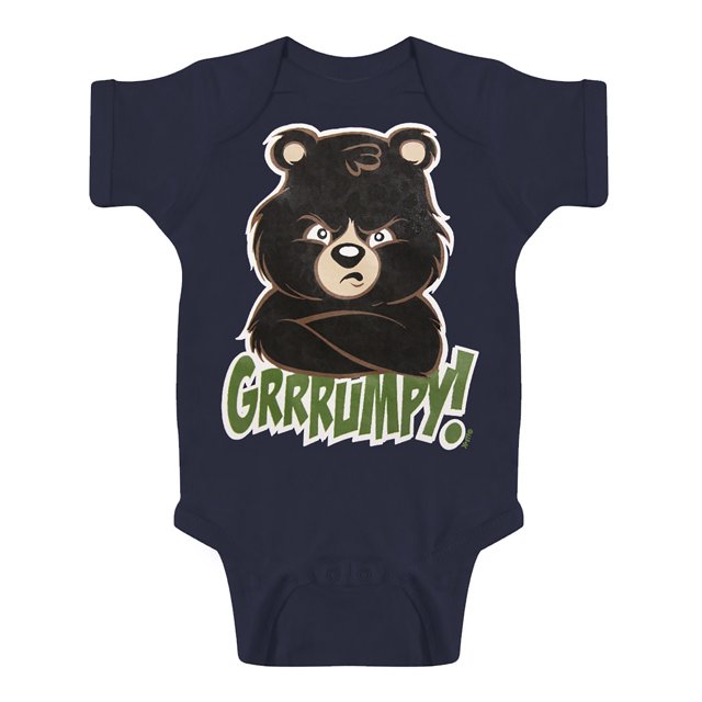Body Ours Grrrumpy pour Tout-Petits - Marine - 24 Mois