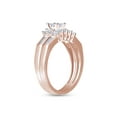 thumbnail image 5 of AFFY White Natural Diamond Bridal Ring Set In 10k Rose Gold (0.5 Cttw), Ring Size 4.5, 5 of 8