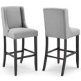 thumbnail image 1 of Modway Baron Tabouret Tissu Rembourré Set de 2, Gris Clair, 1 of 2