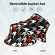thumbnail image 2 of Balery Houndstooth Green Red Sombreros para el sol para hombre y mujer, sombrero de pescador con UPF 50+, 2 of 6