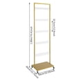 thumbnail image 2 of Champagne Display Holder, Mobile Champagne Rack Shelf, Wine Glass Stemware Rack Gold, 2 of 15