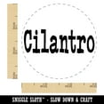 thumbnail image 2 of Cilantro Herb Fun Text Self-Inking Rubber Stamp Ink Stamper - Blue Ink - Small 3/4 Inch, 2 of 7