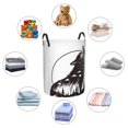 thumbnail image 6 of PAYOHTO Foldable Laundry Room Hamper Bucket Waterproof Bathroom Basket for College Student Living Room Storage Pillows Blankets Wolf Vector, 6 of 8