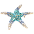 thumbnail image 4 of Rdeghly Women Lady Starfish Sea Rhinestones Brooch Broach Pin Party Decor Gift New, 4 of 8