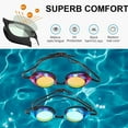 thumbnail image 5 of 2 pares de gafas de natación Gafas de natación Protección UV antivaho adulto, hombre, mujer, joven, rojo+azul lago, 5 of 5