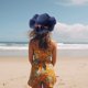 thumbnail image 5 of 56-58 cm circunferencia del sombrero protector solar de verano para mujer sombrero para el sol plegable sombrero de paja de flores, 5 of 5