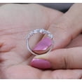 thumbnail image 5 of Celestial Star Ring, Delicate Seven Stone Diamond Engagement Ring, Half Eternity Diamond Wedding Band, Perfect Celebration Ring, 14K White Gold Plated, 2.1 Ct Simulated Diamond, 5 of 5