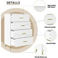 thumbnail image 4 of Lamerge 3 Drawer Dresser with Power Outlets, Mid-Century Modern Chest Of Drawers, Double Dresser Storage Cabinet For Bedroom Living Room Hallway, 4 of 6