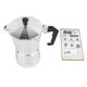 thumbnail image 1 of Cafetera Moka de aleación de aluminio de 300 ml y 10 oz para 6 tazas, cafetera portátil para el hogar, cafetería al aire libre, 1 of 15