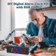 thumbnail image 5 of Soldering Practice Kit, 4-Digit Digital Alarm Clock Kit with RGB Colorful Modes, Diplay DIY Clock Soldering Project Kit, 5 of 5