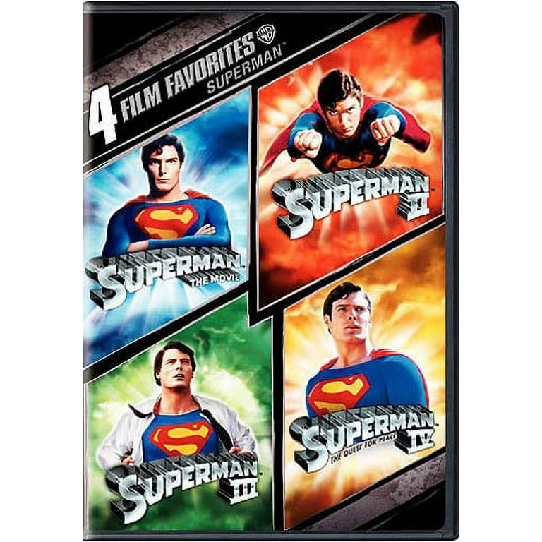 Dvd Superman Kit 4 Filmes De Coleção Novo Lacrado Dc Comics