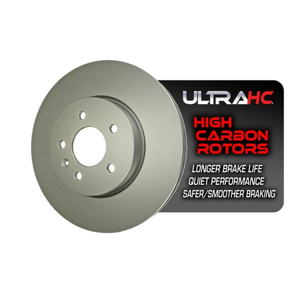 UltraHC Coated High Carbon Brake Rotor, Front UR005604, Cadillac ATS 2018-2013