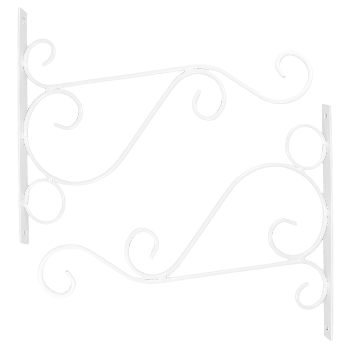 BESTONZON 2pcs Iron Hanging Plant Brackets Wallmounted Garden Hook