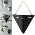 thumbnail image 3 of CAROOTU Simple Container Iron Vases Ceramic Self Water-Absorbing Planter Nordic Succulent Plant Wall Mounted, 3 of 6