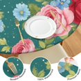 thumbnail image 4 of Pioneer Flower Floral Print Pattern Round Fitted Tablecloth with Elastic Edge,Dining Table Cover Waterproof,Outdoor Round Tablecloth for Camping,Dining,Indoor and Outdoor, 4 of 7
