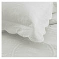 thumbnail image 4 of 3-Piece 100% Cotton Oversized Bedspread Lightweight Quilt Coverlet Embroidery Farmhouse Bedding Set TF (TX Soft White, Queen (100"x106")), 4 of 6