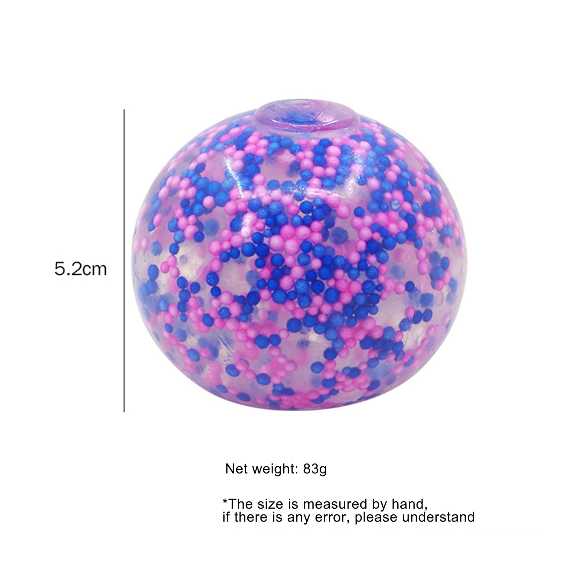 3pcs DNA Stress Balls Rainbow Squeeze Ball Toy Sensory Hand Educational  Pressure