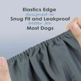 thumbnail image 3 of Wegreeco Pack of 4 Reusable Male Dog Belly Band, Washable Premium Male Dog Diapers, Super-Absorbent Dog Wraps(Green, Brown, Black, Grey, Small), 3 of 7