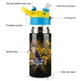 thumbnail image 3 of Yu-Gi-Oh Kids Water Bottle with Silicone Straw And Spill-Proof Lid, 16.9oz Stainless Steel Double-Wall Vacuum Insulated Water Bottles for Boys Girls, 3 of 8