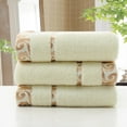 thumbnail image 4 of Quick Dry Face Towels, Washcloths, Bath Towels, Soft Absorbent Terry Cloth, for Gym, Travel, and Guest Bathroom, Set of 4, Yellow, by FAJHHA, 4 of 6