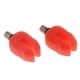 thumbnail image 3 of Pinza de caña fluorescente Shamjiam 2 uds Cabezal de silicona rojo Barra de pesca Butt Rest, 3 of 9