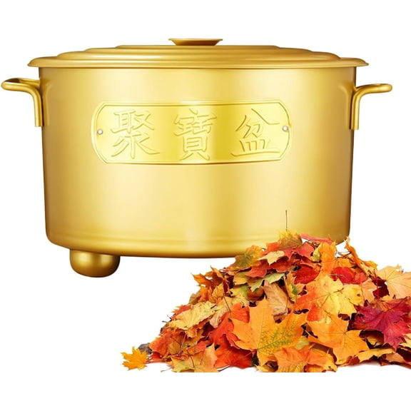 Outdoor Fire Pit Burn Barrel - Stainless Steel Incinerator for Yard Waste, Wood & Paper - Heavy Duty Metal Burning Cage with Lid & Handles for Garden, Patio, Camping & Farm(DSF)