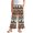 Aztec Western Cowboy Brown, variant on Girls Wide Leg Ruffle Pants High Waisted Palazzo Pants with Pockets Flowy Trousers Comfy Fall Outfits for 11-12 Years Tween, Drip Ice Cream Pink