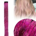 thumbnail image 2 of Guirlande de Cheveux, Accessoires pour Filles, Guirlande à Clipser, Guirlande à Clipser Colorée Pailletée Accessoires 20 Pouces Extensions Y Kit pour Femmes Filles Enfants, 2 of 9