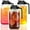 Black - 3 Pcs, variant on 3 Pack 64oz Glass Mason Jar Pitchers with Lids,Sun Tea Pitchers for Outside,Ice Tea Pitcher for Fridge,2 Quart Pitcher for Cold Brew,Breast Milk,Lemonade,Coffee,Flavored Water,Airtight Lids(Gray)