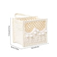 thumbnail image 3 of Cesta de tela plegable con asa | Cesto de tela plegable para ropa, juguetes y aperitivos | Organizador para dormitorio, armario y habitación infantil | Negro, azul, rosa y beige, 3 of 6