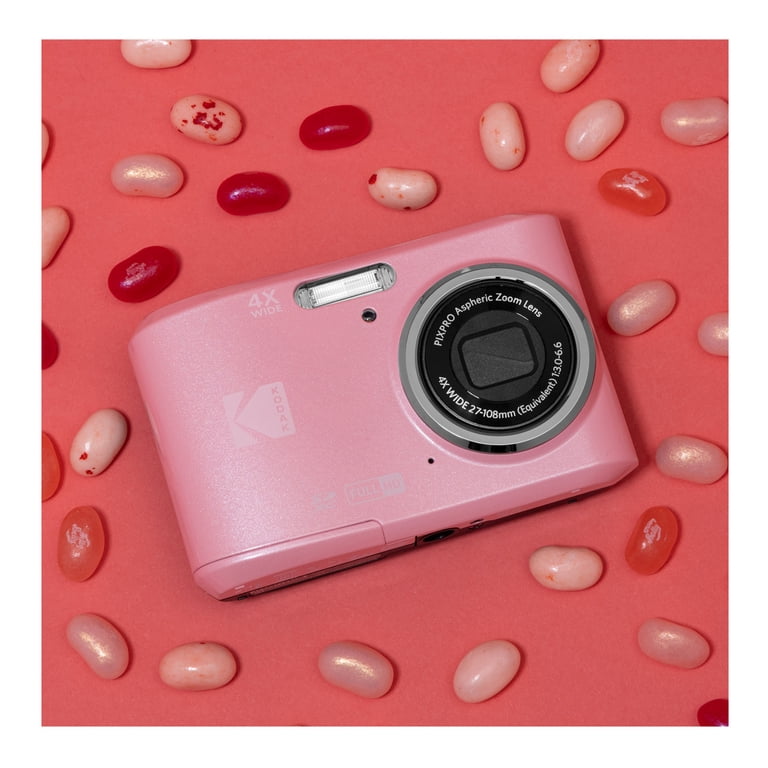 Kodak PixPro FZ45 Pink Digital Camera Bundle with 16MP 1080p HD