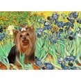 thumbnail image 2 of CafePress - Irises & Yorkie #7 Mug - 11 oz Ceramic Mug - Novelty Coffee Tea Cup, 2 of 3