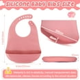 thumbnail image 2 of Lsupdaol Silicone Bibs Waterproof Silicone Baby Bibs Soft Adjustable Baby Feeding Unisex Kid Eating Supplies, 2 of 14